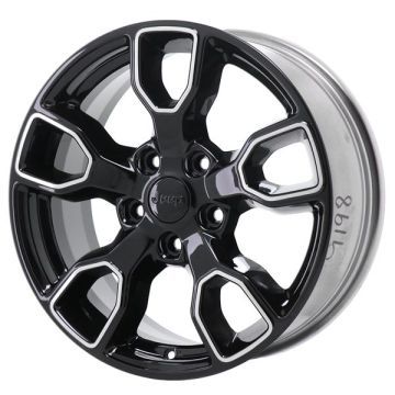 Jeep Wrangler Wheel Rim Black Polished 9198 Stock Factory OEM Replacement