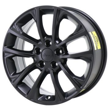 Jeep Cherokee Wheel Rim Satin Black 9201 Stock Factory OEM Replacement