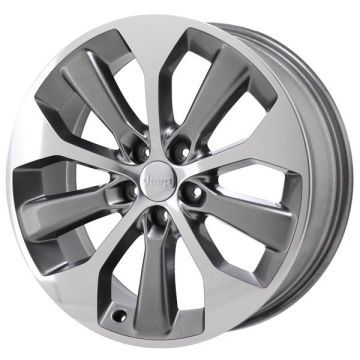Jeep Cherokee Wheel Rim Polished Grey 9206 Stock Factory OEM Replacement