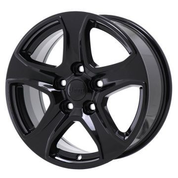 Jeep Wrangler Wheel Rim Gloss Black 9217 Stock Factory OEM Replacement