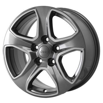Jeep Wrangler Wheel Rim Polished Grey 9217 Stock Factory OEM Replacement