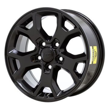 Jeep Wrangler Wheel Rim Gloss Black 9218 Stock Factory OEM Replacement