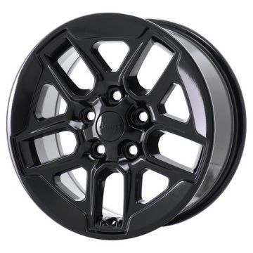 Jeep Wrangler Wheel Rim Gloss Black 9219 Stock Factory OEM Replacement