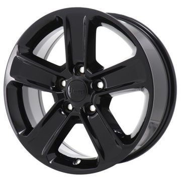 Jeep Wrangler Wheel Rim Gloss Black 9221 Stock Factory OEM Replacement