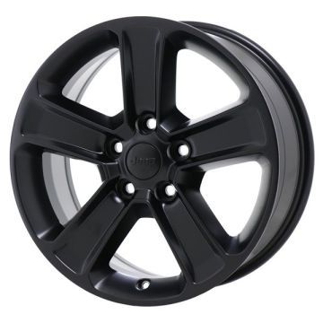 Jeep Wrangler Wheel Rim Satin Black 9221 Stock Factory OEM Replacement