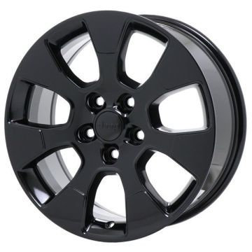 Jeep Wrangler Wheel Rim Gloss Black 9222 Stock Factory OEM Replacement