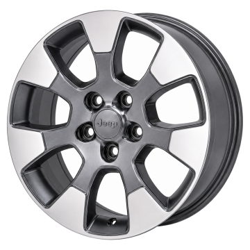 Jeep Wrangler Wheel Rim Polished Grey 9222 Stock Factory OEM Replacement