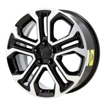 Jeep Compass Wheel Rim Machined Black 9274 Stock Factory OEM Replacement