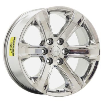 Jeep Grand Wagoneer Wheel Rim PVD Bright Chrome 9278 Stock Factory OEM Replacement