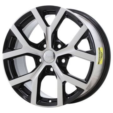 Jeep Grand Cherokee L Wheel Rim Black Polished 9285 Stock Factory OEM Replacement