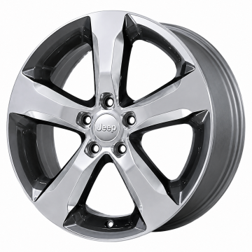 Jeep Grand Cherokee Wheel Rim Polished Grey 9287 Stock Factory OEM Replacement