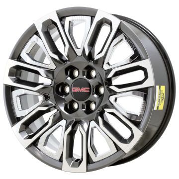 GMC Sierra 1500 Wheel Rim Machined Grey ALY95486 Stock Factory OEM Replacement