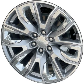 GMC Sierra 1500 Wheel Rim Machined Grey ALY95513 Stock Factory OEM Replacement