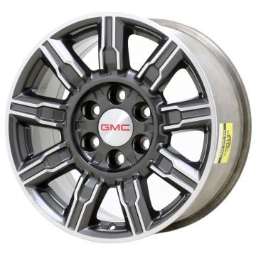 GMC Sierra 1500 Wheel Rim Machined Grey ALY95718 Stock Factory OEM Replacement