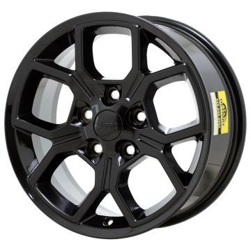 Jeep Wrangler Wheel Rim Gloss Black ALY95729 Stock Factory OEM Replacement