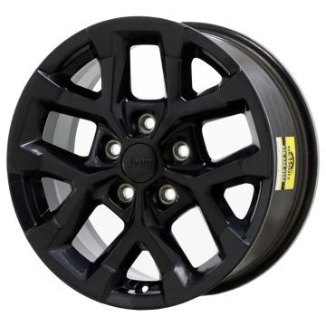 Jeep Wrangler Wheel Rim Gloss Black ALY95732 Stock Factory OEM Replacement