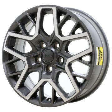 Jeep Wrangler Wheel Rim Machined Grey ALY95735 Stock Factory OEM Replacement