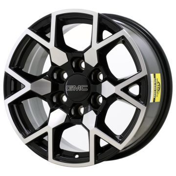 GMC Canyon Wheel Rim Machined Black ALY95782 Stock Factory OEM Replacement