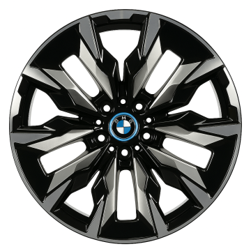 BMW I5 Wheel Rim Machined Black 95907 (F) Stock Factory OEM Replacement
