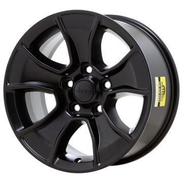 Jeep Wrangler Wheel Rim Satin Black ALY96226 Stock Factory OEM Replacement