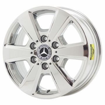 Mercedes-Benz Sprinter 1500 Wheel Rim PVD Bright Chrome ALY96656 Stock Factory OEM Replacement