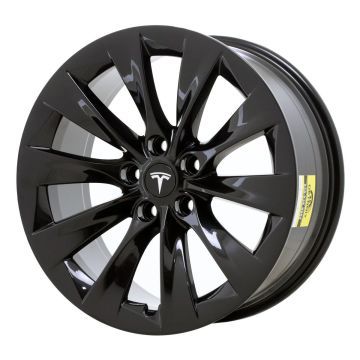 Tesla Model S Wheel Rim Gloss Black 96921 Stock Factory OEM Replacement