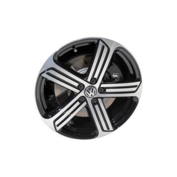 Volkswagen Golf Wheel Rim Machined Black ALY97702 Stock Factory OEM Replacement