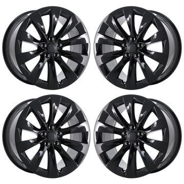 Tesla Model X Exchange Wheels Set of 4-Exchange Rims Set of 4 Gloss Black ALY97800 (F)
