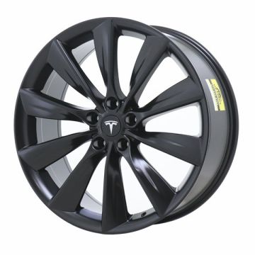 Tesla Model S Wheel Rim Satin Black ALY98727 (F) Stock Factory OEM Replacement