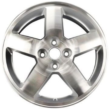 Chevrolet Cobalt Wheel Rim Machined Silver 5214 Stock Factory OEM Replacement