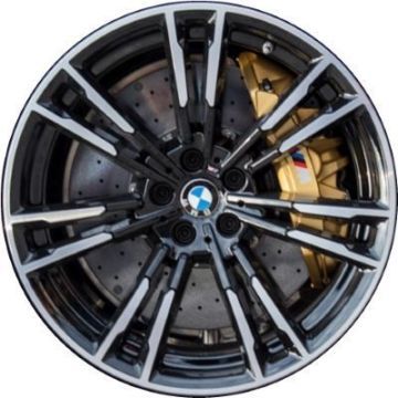 BMW M5 Wheel Rim Machined Black 86390 (R) Stock Factory OEM Replacement