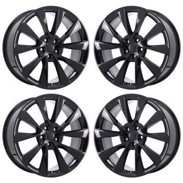 Tesla Model S Exchange Wheels Set of 4-Exchange Rims Set of 4 Gloss Black ALY96249 (F)