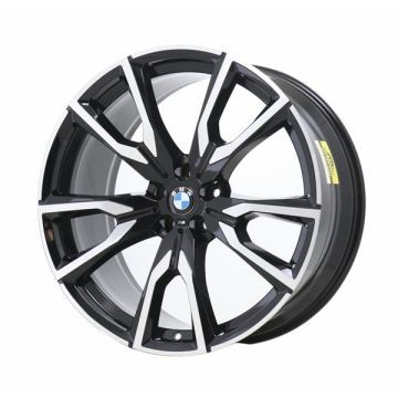 BMW X7 Wheel Rim Machined Black ALY96473 (R) Stock Factory OEM Replacement