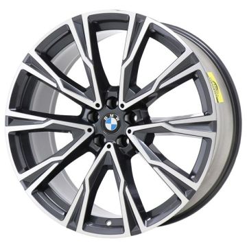 BMW X7 Wheel Rim Machined Grey ALY96594 (F) Stock Factory OEM Replacement