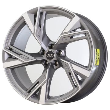 Audi RS6 Wheel Rim Machined Grey ALYAM060 Stock Factory OEM Replacement