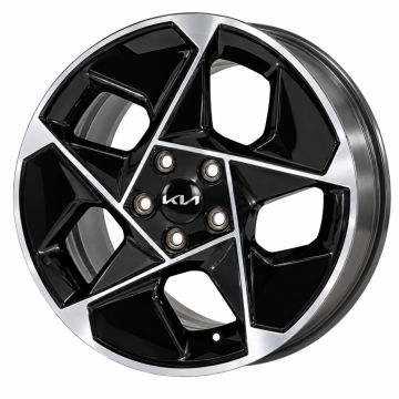 Kia Soul Wheel Rim Machined Black ALYKM059 Stock Factory OEM Replacement