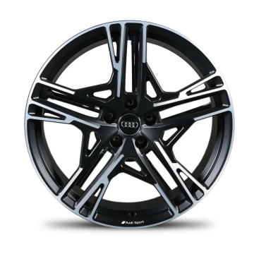 Audi R8 Wheel Rim Machined Black AUDIR8-20X11 (R) Stock Factory OEM Replacement