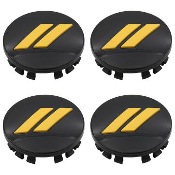 CAP.2526-SLASH (GLOSS BLACK/YELLOW JACKET) (SET OF 4)