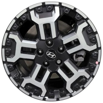 Hyundai Santa Cruz Wheel Rim Machined Black ALYIA086 Stock Factory OEM Replacement