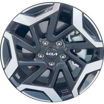 Kia Seltos Wheel Rim Machined Black ALYKM077 Stock Factory OEM Replacement