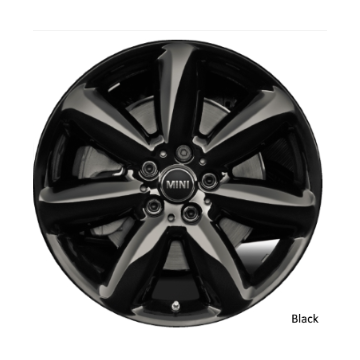 Mini Clubman Wheel Rim Gloss Black ALYCA076 Stock Factory OEM Replacement