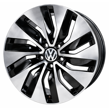 Volkswagen Jetta Wheel Rim Machined Black 69971 Stock Factory OEM Replacement