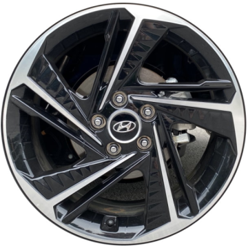 Hyundai Elantra Wheel Rim Machined Black 70630 Stock Factory OEM Replacement