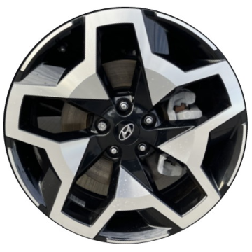 Hyundai Santa Cruz Wheel Rim Machined Black 70665 Stock Factory OEM Replacement
