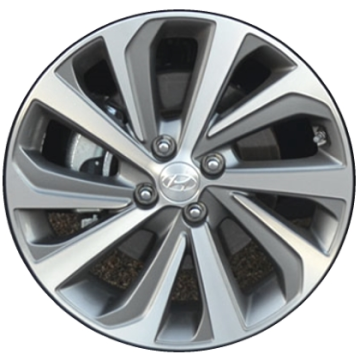 Hyundai Accent Wheel Rim Machined Grey 70924 Stock Factory OEM Replacement