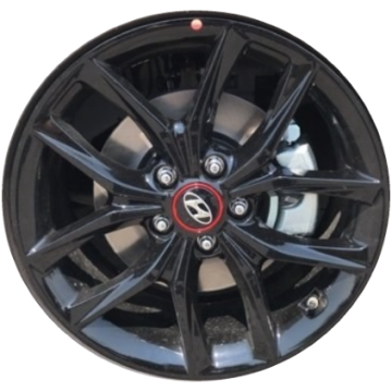 Hyundai Veloster Wheel Rim Gloss Black 70954 Stock Factory OEM Replacement