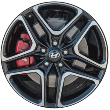 Hyundai Veloster Wheel Rim Machined Grey 70957 Stock Factory OEM Replacement