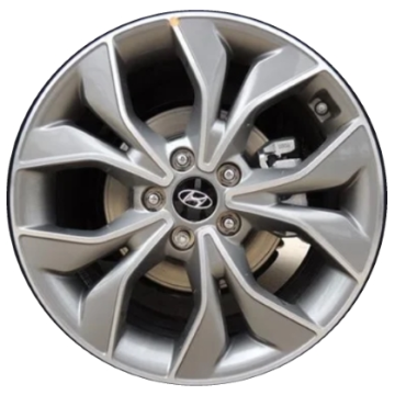 Hyundai Elantra Wheel Rim Machined Grey 70967 Stock Factory OEM Replacement