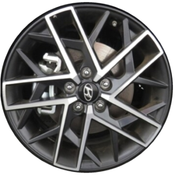 Hyundai Elantra Wheel Rim Machined Grey 70968 Stock Factory OEM Replacement