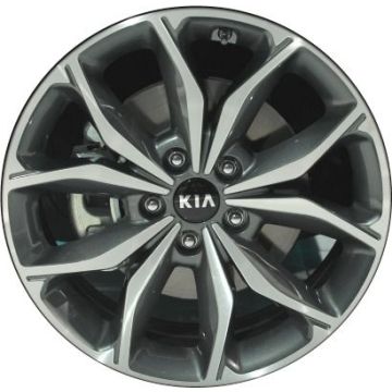 Kia Forte Wheel Rim Machined Grey 74745 Stock Factory OEM Replacement